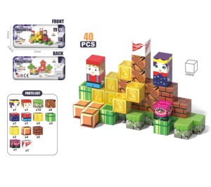 Nueva caja de hierro juego de bloques de construcción magnéticos princesa caballero magnético personalizable fábrica al por mayor para regalos de niños - Product Image 2