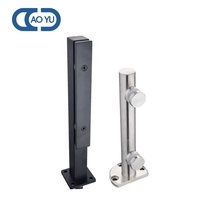 304 316 support de main courante en verre inoxydable monté réglable main courante d'escalier pince de support en verre sans cadre
