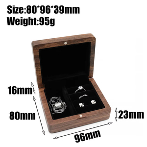 New Listing Custom High End Solid Wood Necklace <b>Earrings</b> Bracelet Jewelry Storage <b>Box</b> - Product Image 3