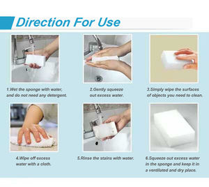 Offre Spéciale éponge de nettoyage <span class=keywords><strong>Miracle</strong></span> vêtements nettoyage fort forme personnalisée éponge en mélamine - Product Image 4