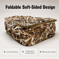 Sac de rangement pour leurres de canard camouflage avec poignée de transport, design en polyester avec fermeture éclair pour abri de chasse