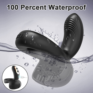 แหวนสั่นสำหรับผู้ชายขายดี 10 ระดับความถี่ กระตุ้นคลิตอริส แหวนล็อคการหลั่ง - Product Image 6