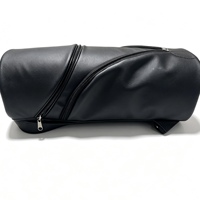 Sac de voyage pour chicha en cuir PU noir - Grande capacité, étui de transport pour chicha avec bandoulière