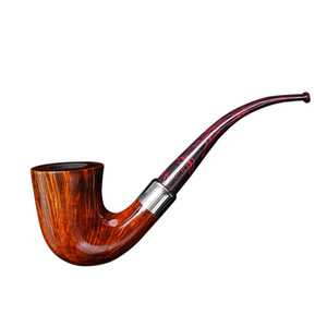 Muxiang Tobacco Pipe Bent Type Solid Wood With 3mm Filter For Men Smoking - Product Image 4