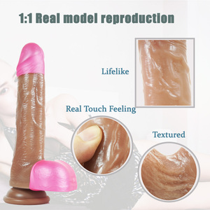 Langer dünner Vibrator Penis 10-Frequenz-Vibration Haut freundlicher flüssiger Silikon dildo für Paare Sexspielzeug - Product Image 5