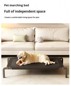 <span class=keywords><strong>Lit</strong></span> surélevé pour animaux <span class=keywords><strong>de</strong></span> compagnie, grand format, avec cadre en acier inoxydable, pour extérieur, camping, résistant à l'humidité, lavable, solide - Product Image 5