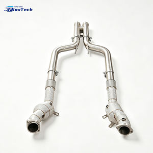 FlowTech Vente Flash Downpipe en Acier Inoxydable 304 de Haute Qualité pour Mercedes S450 W222 S500 M256 3.0T L6 S500 W222 M278 4.7L V8 - Product Image 4
