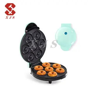 Mini donut antiaderente profissional familiar com 7 furos para café da manhã infantil