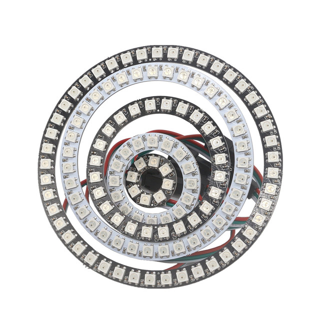 5V LED Ring Individual Addressable RGB LED NeoPixel Ring for Arduino WS2812 Full-color Driver Lampes Lightings Accessories