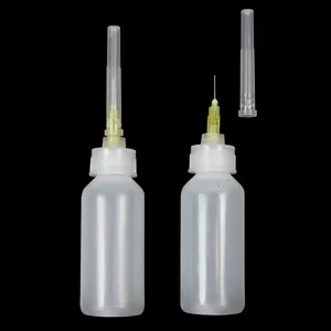 21181 30毫升细线瓶可挤出塑料针液体涂抹瓶2瓶，用于油漆胶水或其他工艺用品