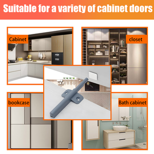 Système d'ouverture par pression pour <span class=keywords><strong>armoire</strong></span>, loquet magnétique dissimulé, amortisseur de <span class=keywords><strong>porte</strong></span> coulissante de placard, loquet magnétique - Product Image 2