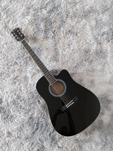 Fabricante al por mayor de guitarra acústica de 6 cuerdas de 41 pulgadas guitarra recortada de tilo completo para principiantes - Product Image 1