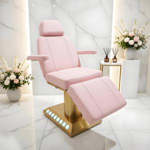 <span class=keywords><strong>Lit</strong></span> de massage électrique pour salon de beauté à 3/4 moteurs avec base dorée - Product Image 3