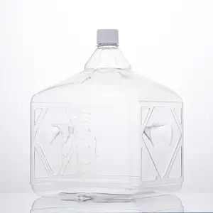Botella de almacenamiento de líquidos desechable de plástico de grado de laboratorio con gran capacidad de 2L 5L 10L 20L
