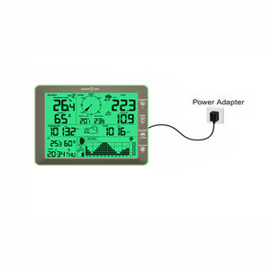 Station météo FT0205 Thermomètre hygromètre sans fil intérieur extérieur Prévisions météorologiques Pluviomètre Anémomètre Interface PC - Product Image 6