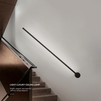 Applique murale à LED en aluminium avec abat-jour réglable et à intensité variable pour le salon, la chambre à coucher, la maison, les escaliers et la salle de bain.