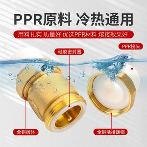 วาล์วกันกลับแบบทองแดงทั้งหมด Huihong สำหรับท่อ PPR แบบสองข้อต่อแนวตั้ง วาล์วจุกเดี่ยวสำหรับน้ำประปา วาล์วทางเดียว - Product Image 1