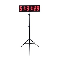 Jhering layar LED balap Stopwatch, biru berjalan luar ruangan Analog digital Olahraga Timer Lap