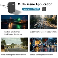 Modul Sensor Kecepatan Radar Gelombang Milimeter Jarak Jauh 24GHz RS485 Doppler 180m Deteksi Kecepatan Kendaraan Lalu Lintas