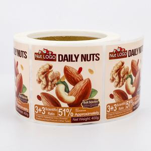 ฉลากถั่ว Nut LOGO Daily Nuts รูปทรงสี่เหลี่ยมผืนผ้า กันน้ำ ทนความร้อน กระดาษพิมพ์ออฟเซ็ตแบบมีกาวในตัว บรรจุภัณฑ์อาหารที่ทนทาน - Product Image 4