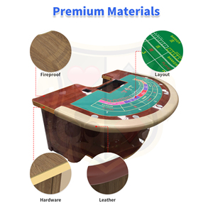 Table de poker Texas classique personnalisée pour 8 joueurs, table de jeu de luxe professionnelle, table de poker Baccarat de <span class=keywords><strong>casino</strong></span> - Product Image 3