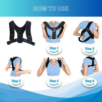 BSCI usine personnalisé correcteur de Posture pour femmes hommes dos épaule orthèse réglable correcteur de Posture correcteur de Posture