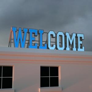 Sıcak satış 3D mektuplar açık tabela akrilik Led Logo işareti dükkanı ön yaktı 3D kanal mektup mağaza ön işaretleri şirket logosu işareti - Product Image 4