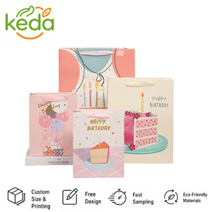 Borse Regalo Personalizzate Ecologiche Grandi e Riutilizzabili in Cartone Kraft di Lusso per Abbigliamento e Scarpe con Diversi <span class=keywords><strong>Motivi</strong></span> <span class=keywords><strong>Rosa</strong></span> e Bianchi - Product Image 1