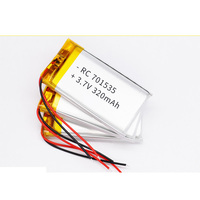 Batterie rechargeable Apower Lipo 701535 3.7v 320mah Lithium Polymère Protection IP65 Empilable - Vente Flash