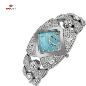 Reloj BELBI 8113 con Incrustaciones de Diamantes de Lujo, Movimiento de Cuarzo, Reloj Clásico para Mujer - Product Image 3