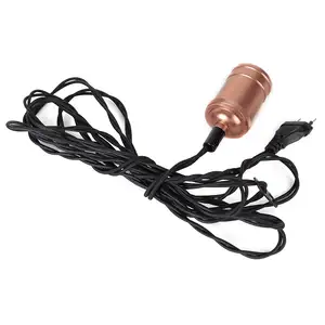 (Sin) cable, cable textil giratorio con enchufe de interruptor, adecuado para portalámparas E27 E26/E14, personalizable