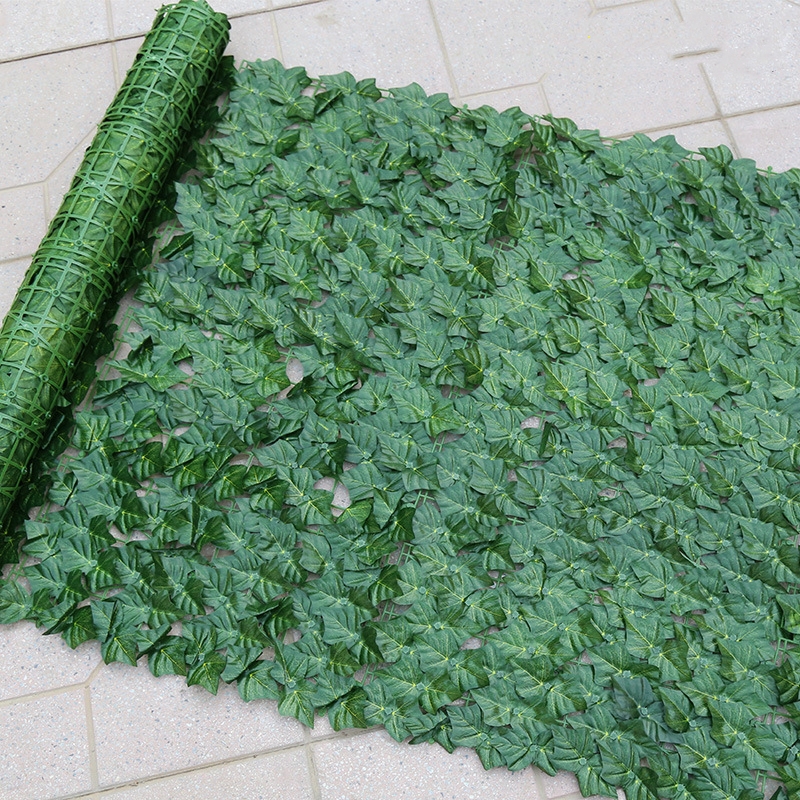 Green color printed boston ivy leaf