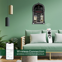 Reloj Azan en Oferta de Fábrica, Reloj Islámico Musulmán para la Oración, Reloj de Pared Digital Islámico con Código de Ciudad LED, Reloj de Oración Islámico para Múltiples Países