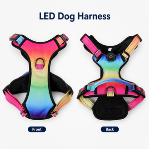 OKEYPETS-arnés reflectante ajustable para <span class=keywords><strong>perro</strong></span>, chaleco <span class=keywords><strong>de</strong></span> <span class=keywords><strong>seguridad</strong></span> para exteriores, arnés led recargable para <span class=keywords><strong>perro</strong></span>, nuevo diseño, venta al por mayor - Product Image 4
