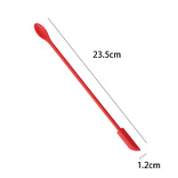 Mini spatule de maquillage cosmétique en Silicone, mélange d'échantillonnage Sculpture bricolage grattoir à pot mince spatule multifonctionnelle de crème pour le visage