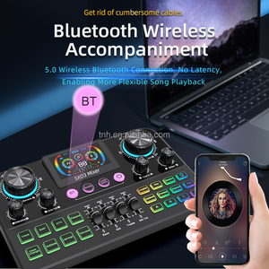 Tnh sx03 Card âm thanh kỹ thuật số với các hiệu ứng BT đệm OTG XLR cho Condenser Mic live streaming ghi âm - Product Image 6