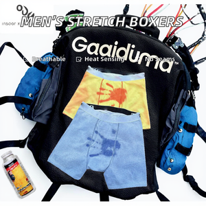 Calzoncillos bóxer para hombre al por mayor, sin costuras, con estampado digital, de algodón elástico tejido, con banda elástica, ropa interior transpirable, termorreactiva - Product Image 2