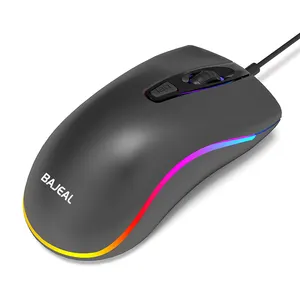 Gaming Mouse Rgb China Color Backlit Mice Office LED USB OEM Service Optical D1 ABS Plastic Lenovo Desktop Computer Stock Wired