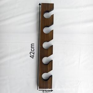 Estante de madera para sombreros, montado en la pared, 42 cm x 6,5 cm, 4 capas, organizador de almacenamiento duradero para exhibir sombreros de sol y boinas - Product Image 1