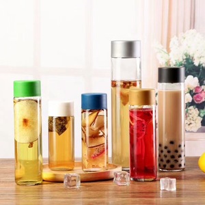 ขวดน้ำแก้ววอส 375 มล. สำหรับน้ำผลไม้และน้ำเปล่า พร้อมฝาเกลียวพลาสติก - Product Image 2