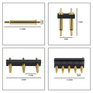 Feder kontakt Pogo <span class=keywords><strong>Pin</strong></span> Stecker Draht zu Platine Anschluss mit Schrauben löchern Magnetst ecker 4-polig - Product Image 3