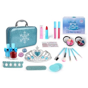 Maleta con patrón <span class=keywords><strong>de</strong></span> copo <span class=keywords><strong>de</strong></span> nieve <span class=keywords><strong>para</strong></span> niños, conjunto <span class=keywords><strong>de</strong></span> cosméticos, superventas - Product Image 1