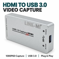 Carte de capture vidéo HDMI vers USB3.0 1080P60, dongle de capture HDMI pour diffusion en direct, enregistrement, jeux