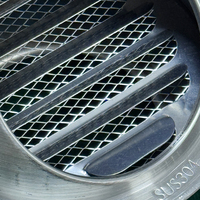 Vente en gros d'usine : Bouches d'aération rondes réglables en acier inoxydable 304 en forme de bouilloire, adaptées aux systèmes CVC.