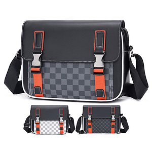 Bolsos de Mensajero de Cuero de Gran Tamaño para Hombre con Diseño Clásico de Estilo Lujoso, Bandoleras de Diseñador para Hombre - Product Image 1