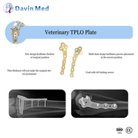 Système d'implant orthopédique vétérinaire TPLO avec plaque de blocage en titane pour la réparation du ligament croisé du genou du chien