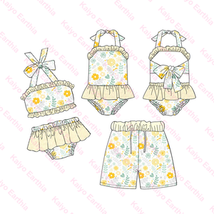 Bañador de manga larga para niñas pequeñas y bebés, traje de baño personalizado - Product Image 2