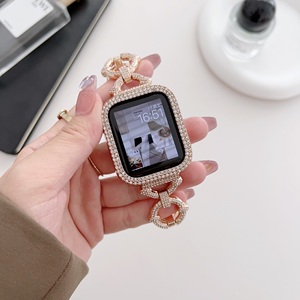 Bracelet en métal Bracelet de poignet Bracelets de montre pour <span class=keywords><strong>Apple</strong></span> <span class=keywords><strong>Watch</strong></span> Series 3 4 <span class=keywords><strong>5</strong></span> 6 7 8 SE Bracelet en diamant pour IWatch Smart <span class=keywords><strong>Watch</strong></span> Housse - Product Image 4
