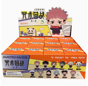 Figura de Anime Auténtica EAKI <span class=keywords><strong>Jujutsu</strong></span> Kaisen Sentada en Caja Ciega, Estilo Q Confirmado, Decoración de Escritorio, Regalo - Product Image 1