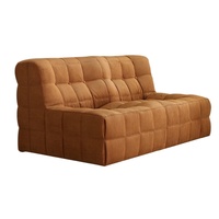 Sofá de doble asiento con compresión al vacío, de franela y pana, estilo moderno y sencillo, con esponja pura de alta densidad e integración sin estructura.